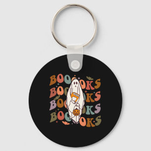 Llavero Libros de Halloween adoran libro fantasma leyendo