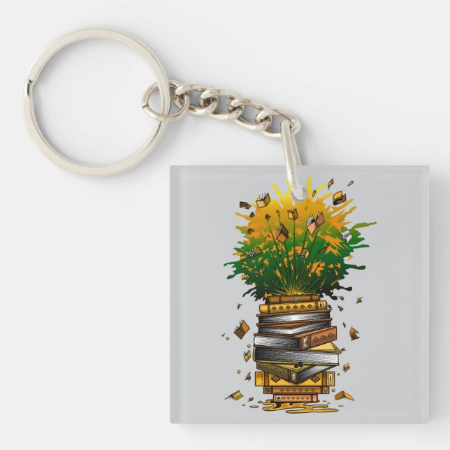 Llavero Libros de piña (Frente)