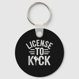 Llavero Licencia para patear kickboxing Kickbox Kickboxer 