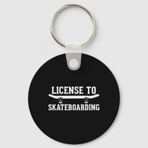 Llavero Licencia para patinar - divertido ska de patinaje