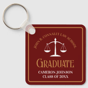 Llavero Licenciatura en Derecho Maroon Gold