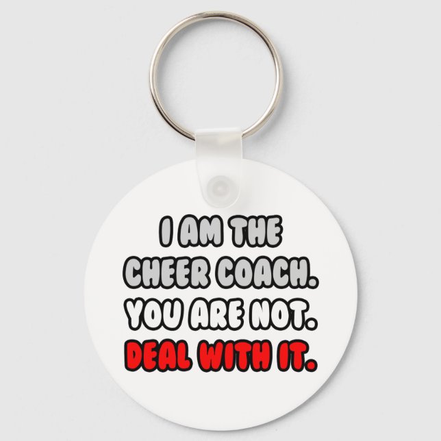 Llavero Lidiar con eso... Funny Cheer Coach (Anverso)