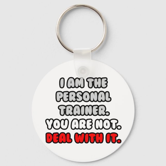 Llavero Lidiar con eso... Funny Personal Trainer (Anverso)