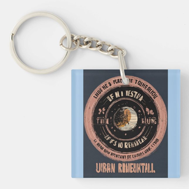 Llavero Life Is No Rehearsal – Urban Hoodie Logo Template (Frente)