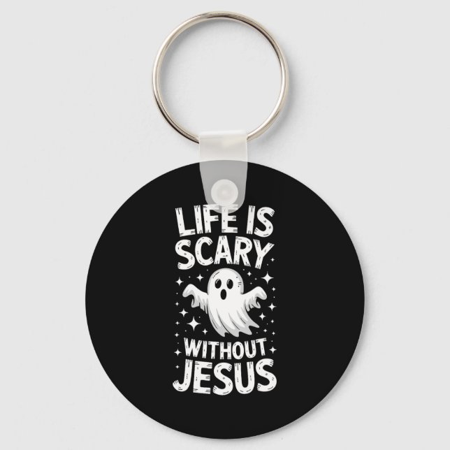 Llavero Life Is Y Without Jesus Shirt Christian Halloween  (Anverso)