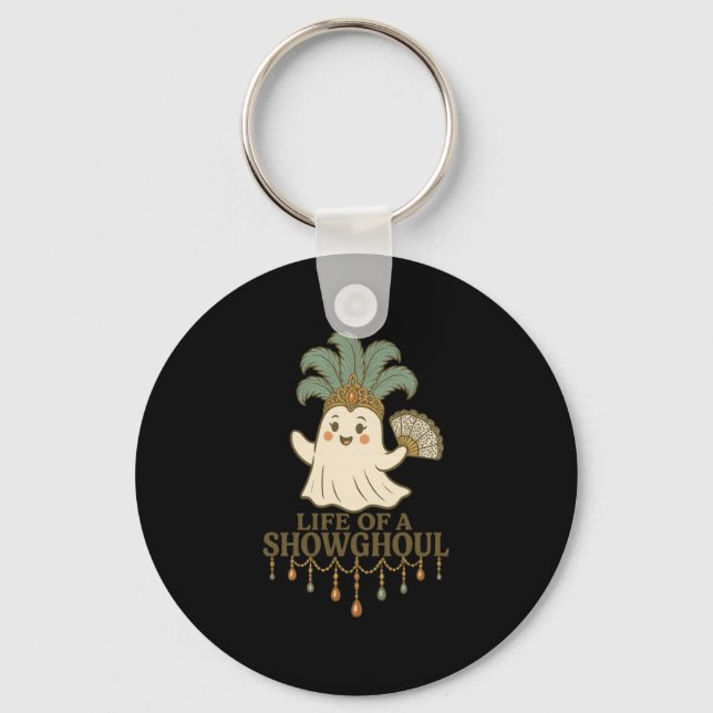 Llavero Life Of A Showghoul Cute Halloween Ghost Showgirl  (Anverso)