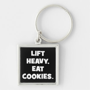 Llavero Lift Heavy Eat Cookies - Funny - Novedad de entren