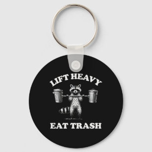 Llavero Lift Heavy Eat Trash Weight Lifting Funny Workout