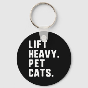 Llavero Lift Heavy Mascota Gatos Gracioso Gimnasio Peso Li