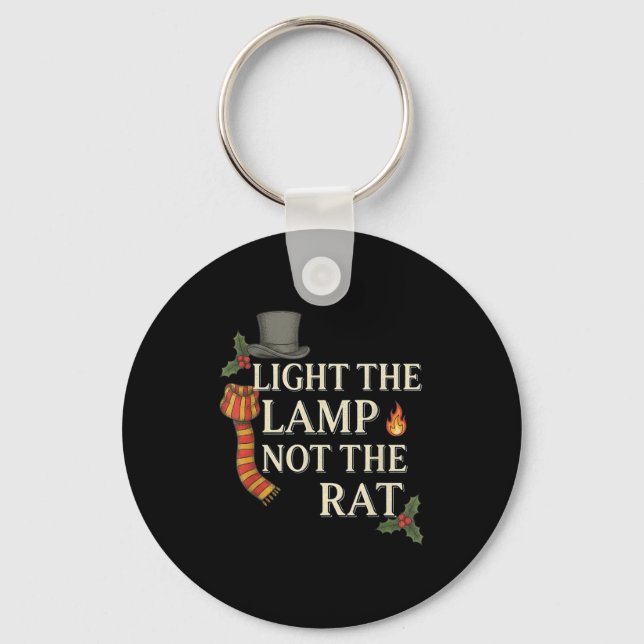 Llavero Light The Lamp Not The Rat Christmas Funny Novelty (Anverso)