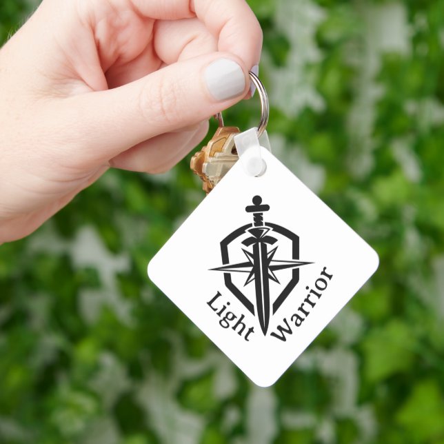 Llavero Light Warrior Sword And Shield (Mano)