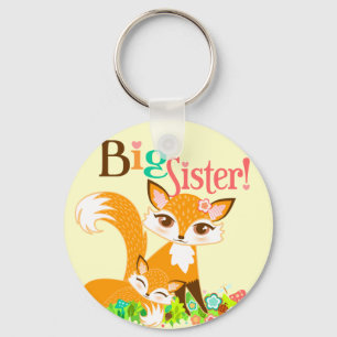 Llavero Lil Foxies Big Sister Keychain
