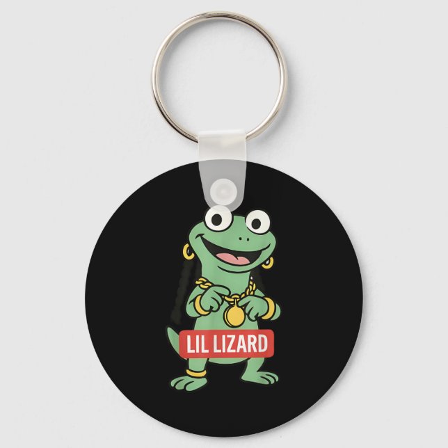 Llavero Lil Lizard Funny Lizard Trending Meme (Anverso)