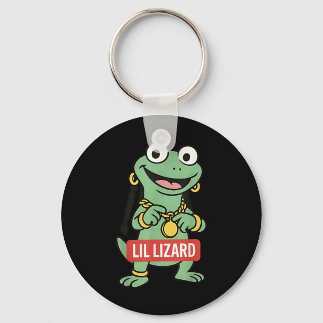 Llavero Lil Lizard Funny Lizard Trending Meme (Anverso)