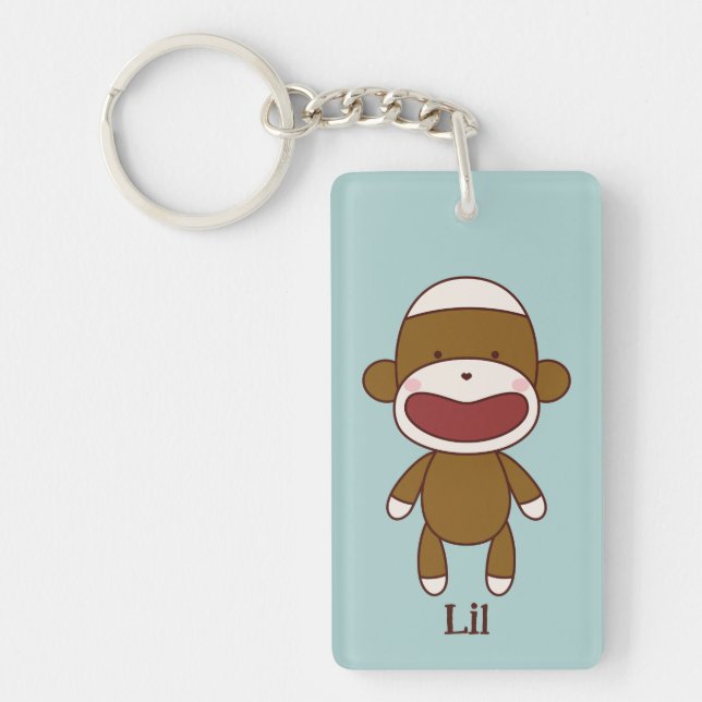 Llavero Lil the Sock Monkey Acrylic Keychain (Frente)
