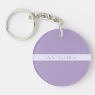 Llavero Lila claro lavanda púrpura elegante personalizable