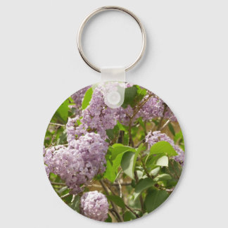 Llavero Lilac Bush hermosas flores de primavera morada