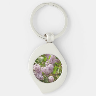 Llavero Lilac Bush hermosas flores de primavera morada