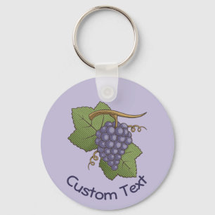 Llavero Lilac Grapes Keychain