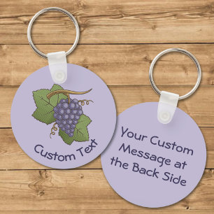 Llavero Lilac Grapes Keychain