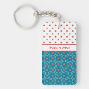 Llavero Lilias de agua y libélulas, cadena de claves Perso