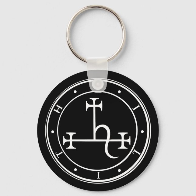 Llavero Lilith Sigil. Keychain de foca de diosa de la luna (Anverso)