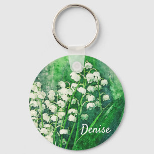 Llavero Lily of the Valley Personalized Keychain Key Chain
