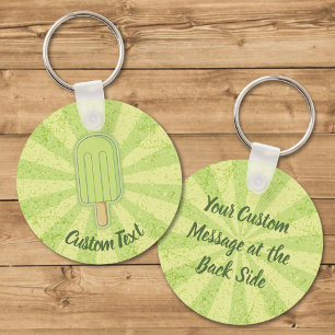 Llavero Lime Ice Cream Stick Keychain