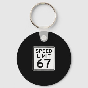 Llavero Límite de velocidad 67 Meme Brainrot 6 7 6-7 Seis
