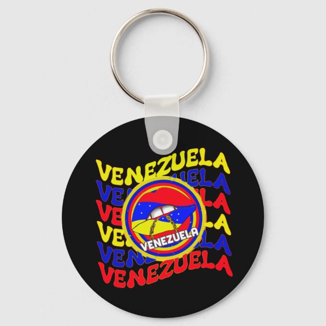 Llavero Límites del Orgullo Venezolano con Bandera de Vene (Anverso)