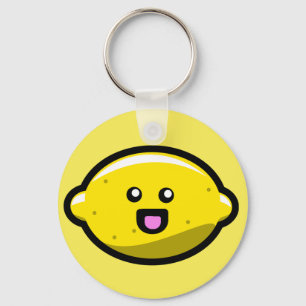 Llavero Limón feliz de Kawaii