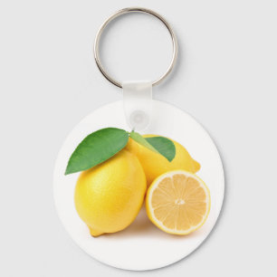 Llavero Limones amarillos brillantes y frescos