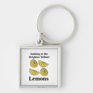 Llavero Limones Fruta Mirando Los Limones Amarillos Más Br