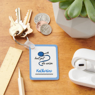 Llavero Limpiar el Knit Azul rápido, Morir caliente