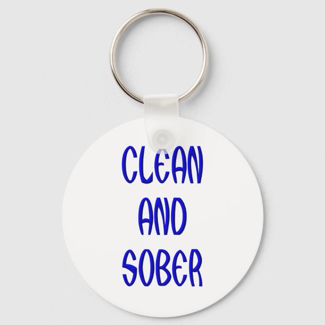 Llavero Limpio y sobrio (Anverso)