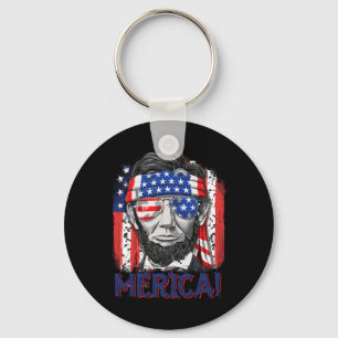 Llavero Lincoln 4 De Julio Merica Hombres Bandera Estadoun