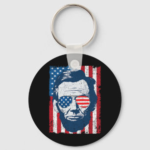 Llavero Lincoln Beard Sungles Y amp; Bandera Americana 4 D