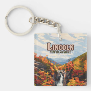 Llavero Lincoln New Hampshire Franconia Falls Otoño