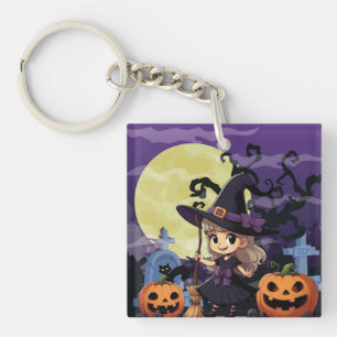Llavero Linda Bruja de Halloween de Anime