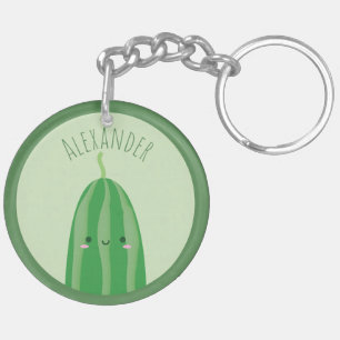 Llavero Lindo como nombre divertido de Kawaii Cutecumber