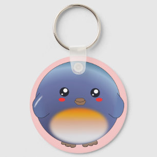 Llavero lindo del bluebird del kawaii