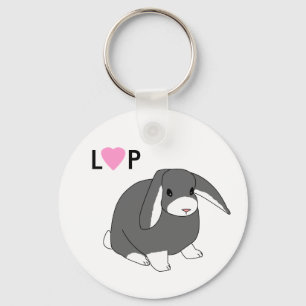 Llavero lindo del conejo del Lop