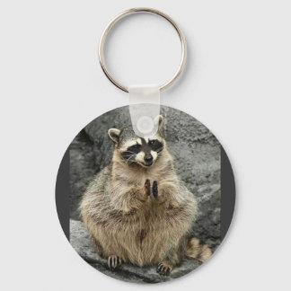Llavero lindo_divertido_Animales_35 RACCOON Sentado de ora