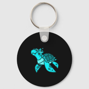 Llavero Lindo dulce dibujo animado tortuga marina animal o