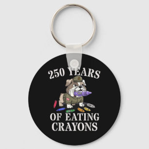 Llavero Lindo Hermano Gruñón de 250 Años Comiendo Crayones