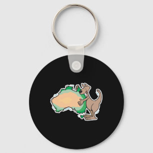 Llavero lindo kangaroo hugging australia