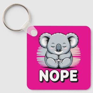 Llavero Lindo Koala Durmiendo “No” Divertido Cartoon