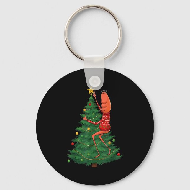 Llavero Lindo Marcus El Gusano Feliz Navidad Santa Marcus  (Anverso)