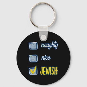 Llavero Lindo Naughty Judío Ugly Hanukkah Sweater Chanukah