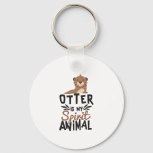 Llavero Lindo Otter es mi impresión espiritual animal